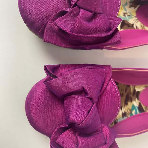 Madden Girl Pink Ballet Flats with Bow Size 6 - Picture 4 of 6